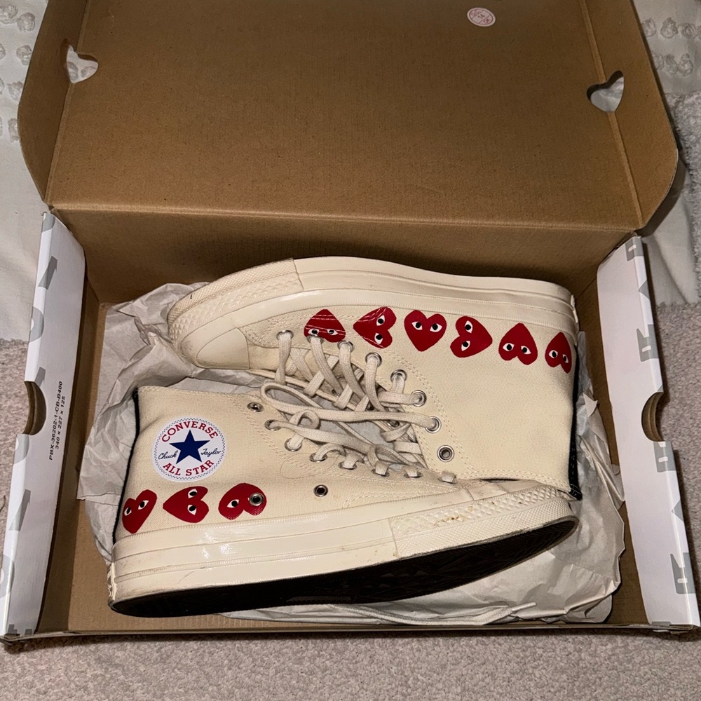 CDG Converse Sneakers in good condition